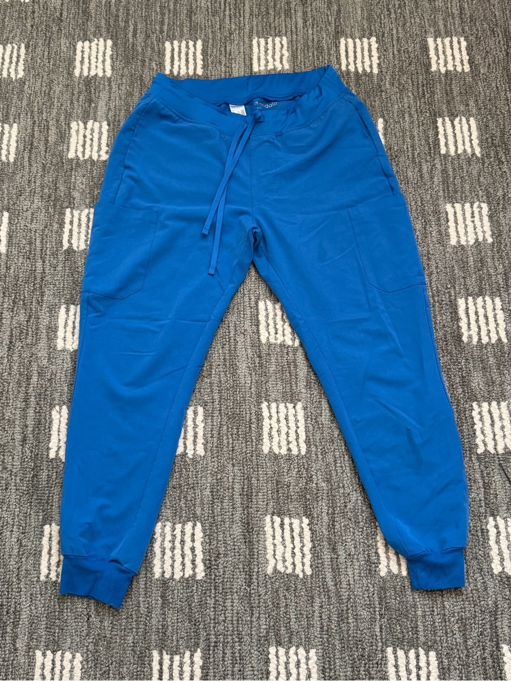 Bright Women’s Blue Drawstring Jogger Scrub Pants